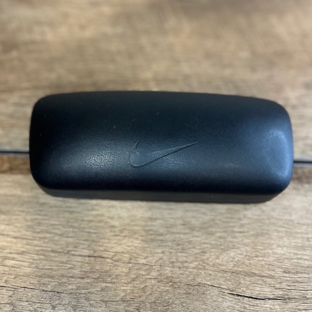 Nike Eyeglasses Case‎ Black Hard Shell Sunglass Holder Just Do It Made in Italy